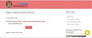 Reset Your KU Portal Password