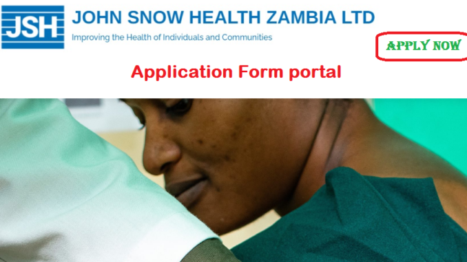 John Snow Health Zambia Job