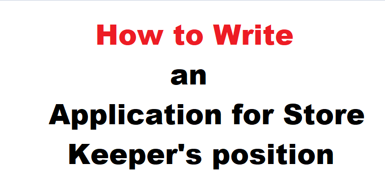 How to Write Application for Storekeeper