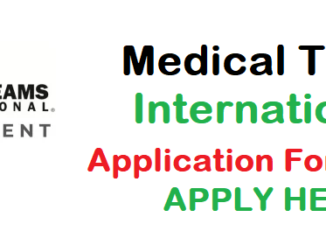 Medical Teams International Recruitment