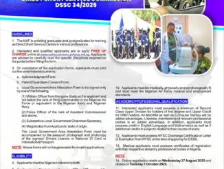 Nigerian Air Force Direct Short Service Commission